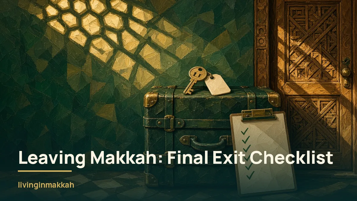 Leaving Makkah: A Final Exit Checklist for Residents and Families